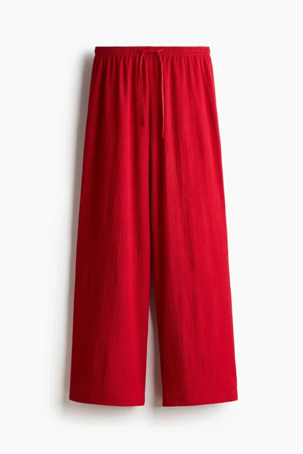 Scarlet Flow Wide-Leg Pants